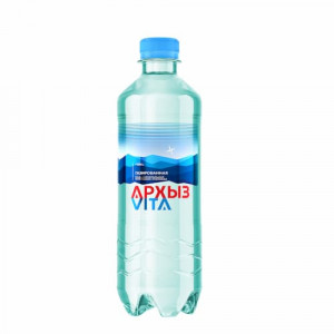 Вода Архыз упаковка 0.5 литра (12 шт), газированная, ПЭ
